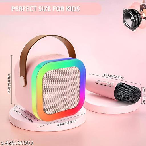 1000014293 Mini Karaoke Speaker with Wireless Microphone - Connect with Mobile