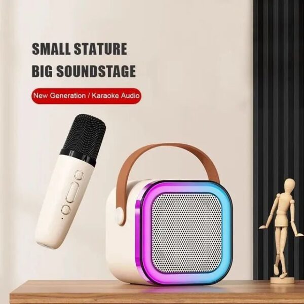 1000014294 Mini Karaoke Speaker with Wireless Microphone - Connect with Mobile