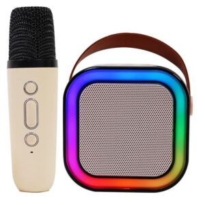 Mini Karaoke Speaker with Wireless Microphone Mini Karaoke Speaker with Wireless Microphone - Connect with Mobile